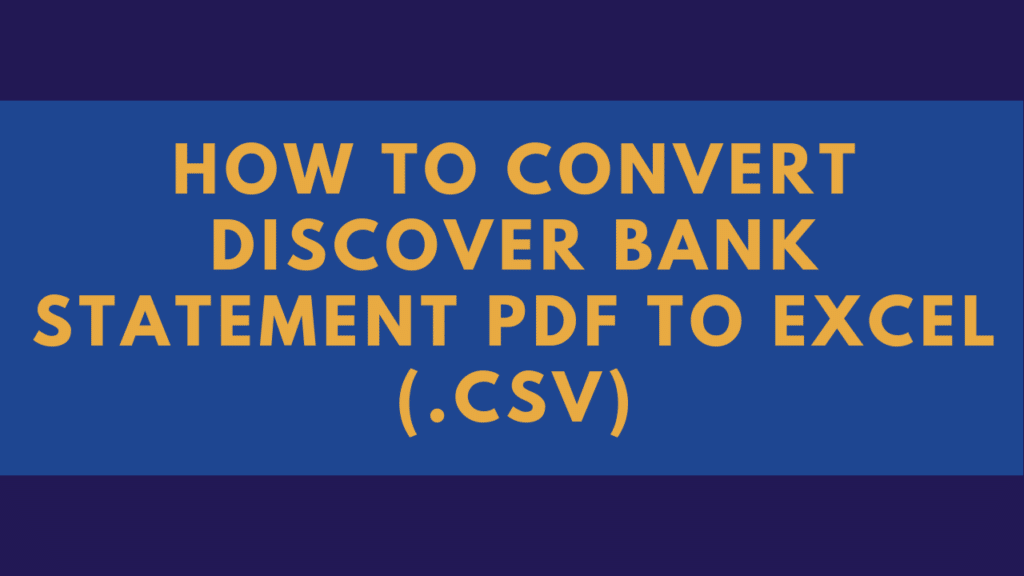 Convert Discover PDF