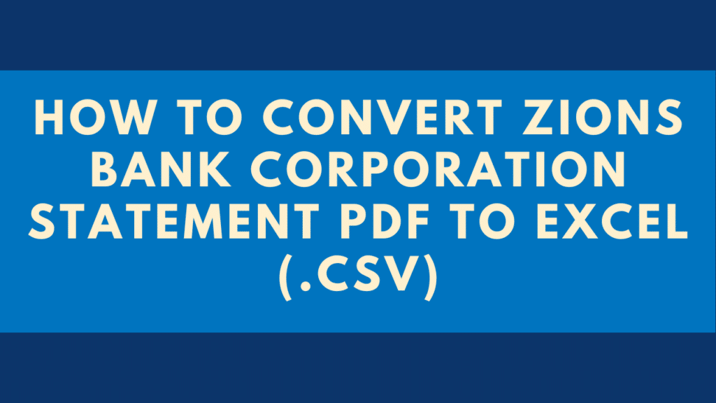 Convert Zions Bank PDF